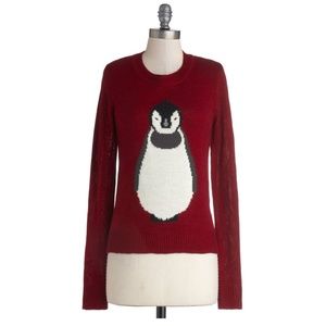 🐧Red Penguin Sweater